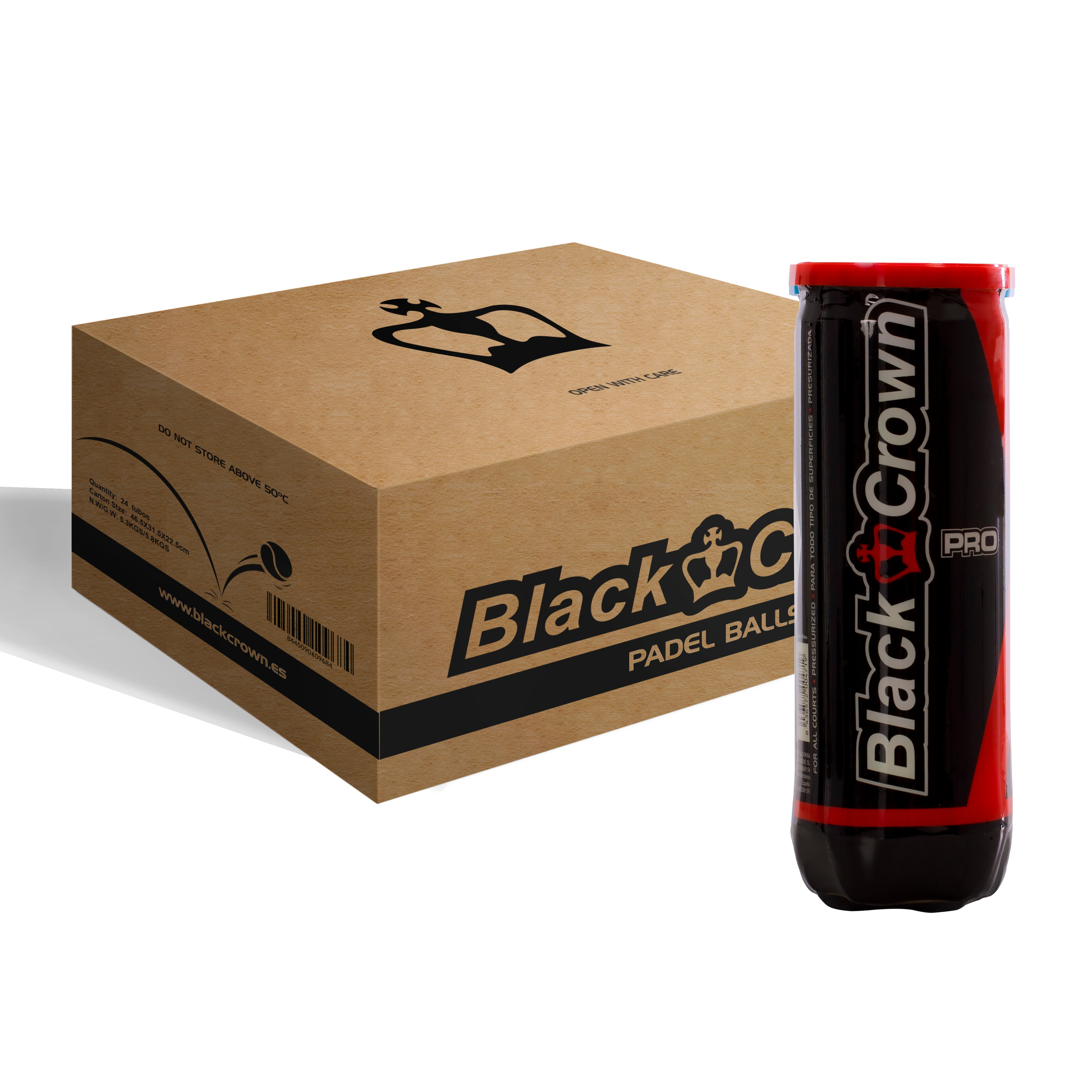 Cajón Pelotas Black Crown Pro 24 botes UNICA 1