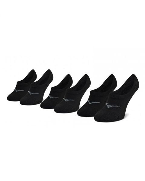 PACK 3 PARES CALCETINES MIZUNO SUPER SHORT NEGRO M