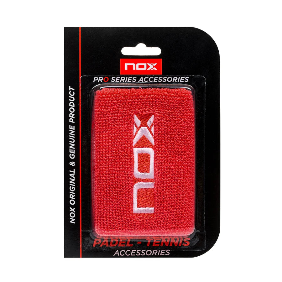 Muñequera Nox Pro Series (Pack 6 uds) ROJO/BLANCO / UNICA 2