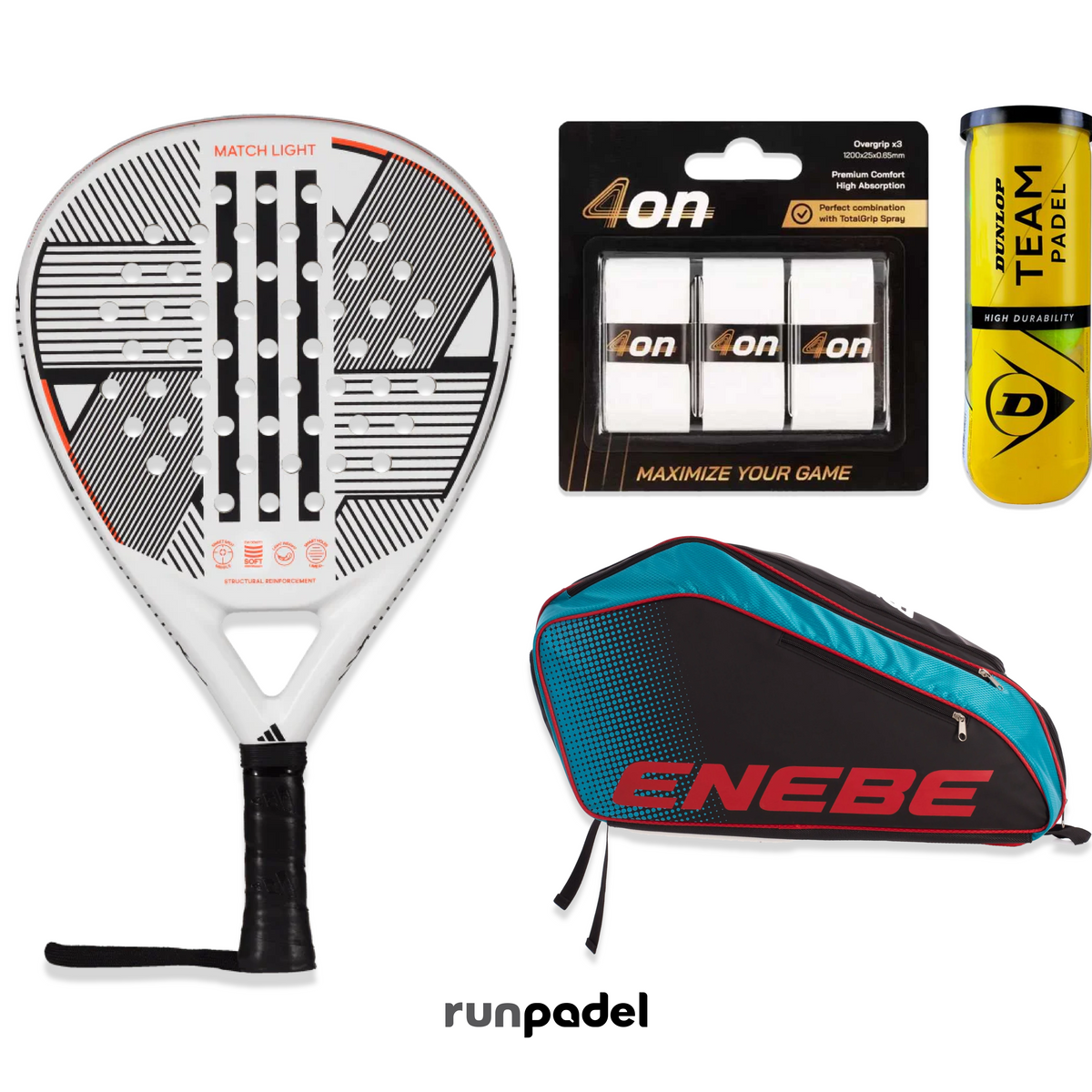 RUNPADEL PACK - ADIDAS MATCH LIGHT 3.3 2024 – Runpadel