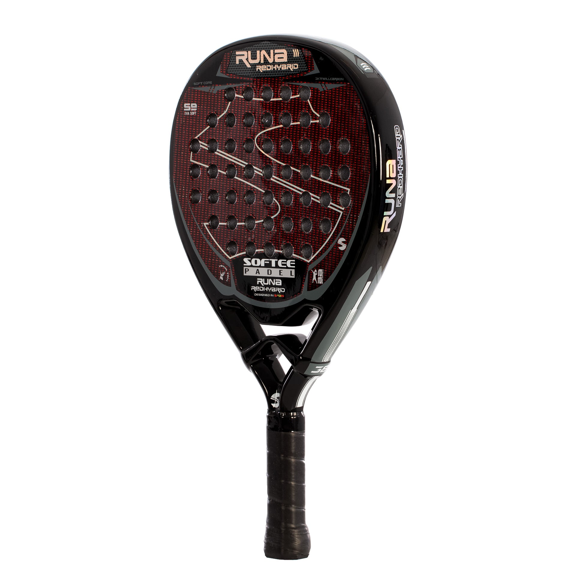 PALA PÁDEL SOFTEE RUNA RED HYBRID 3