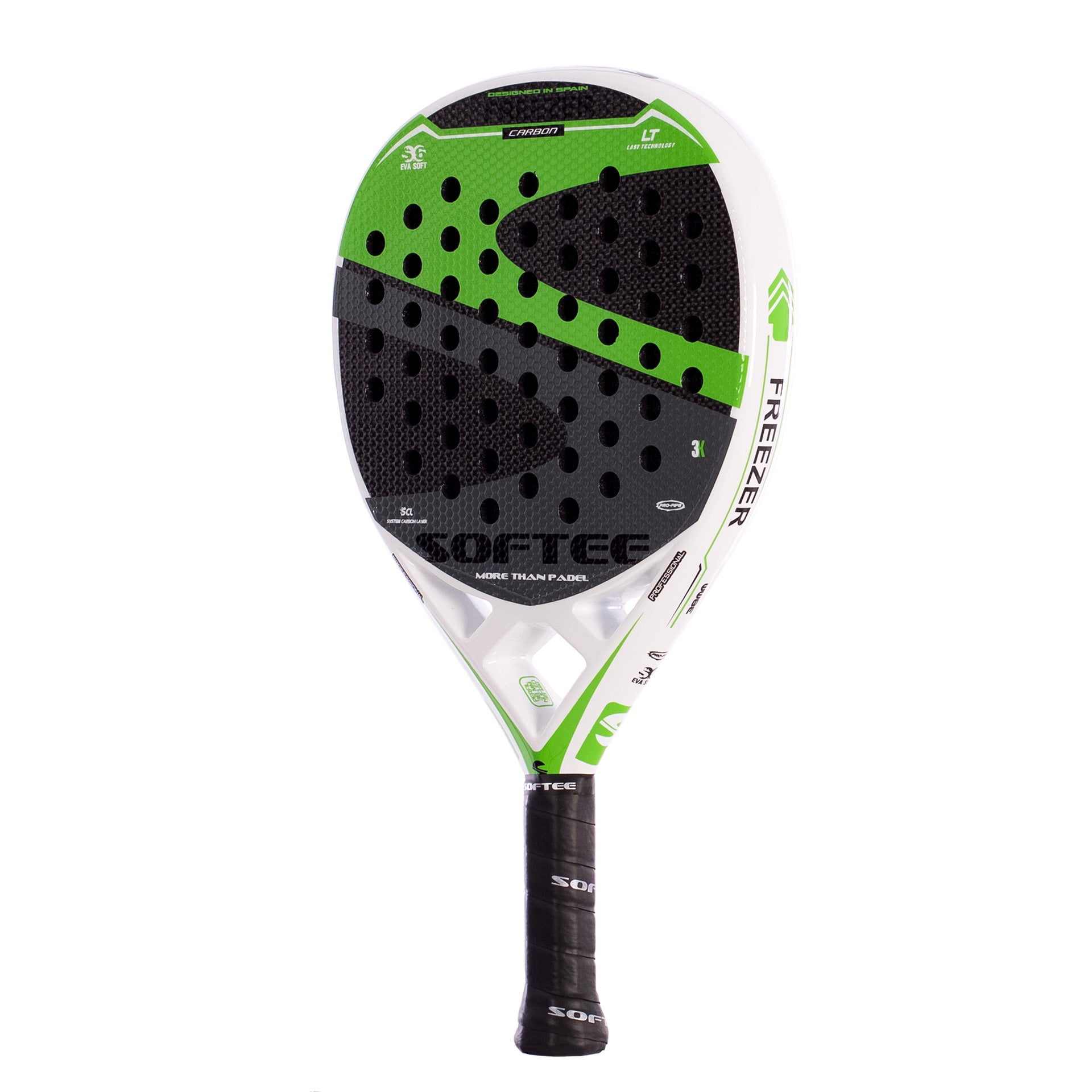 PALA PÁDEL SOFTEE FREEZER CARBON GREEN 3