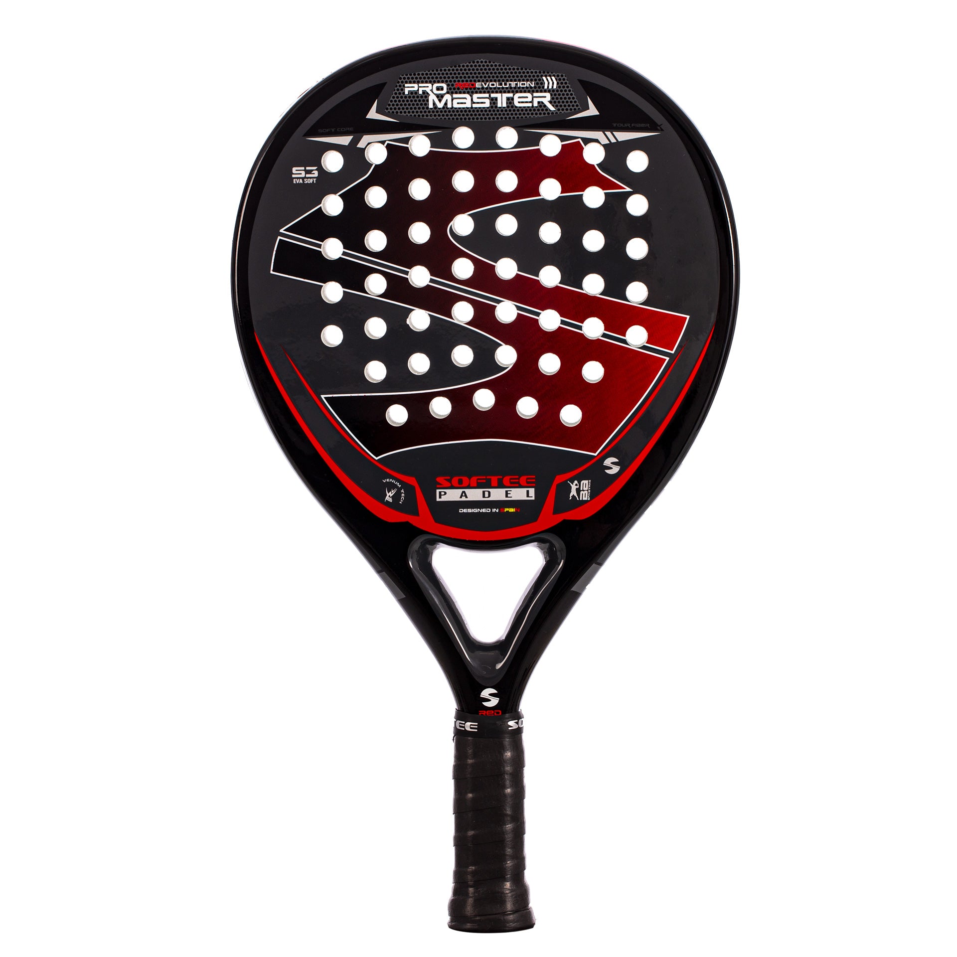 Pala Padel Softee Pro Master Evolution Red UNICA 8