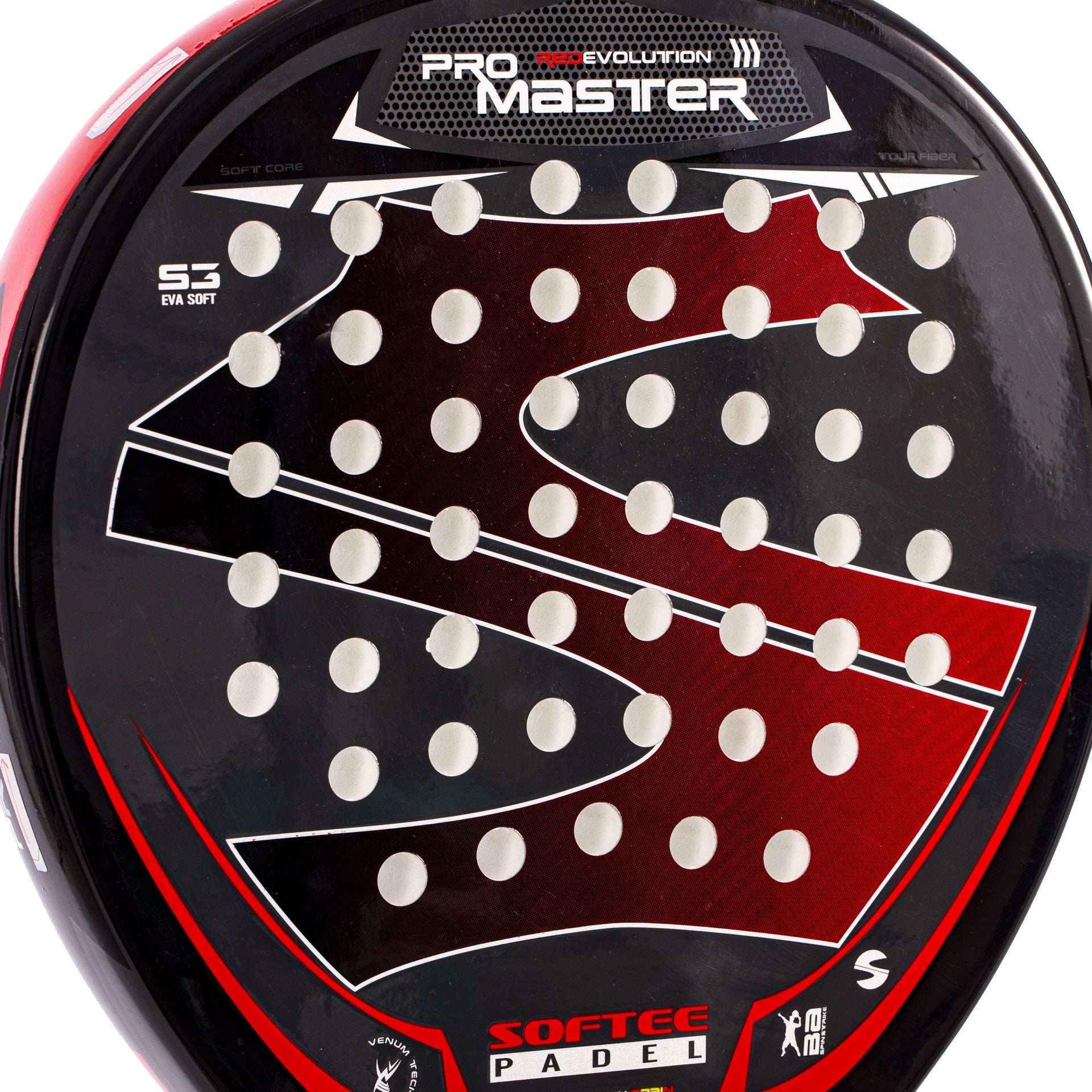 Pala Padel Softee Pro Master Evolution Red 7