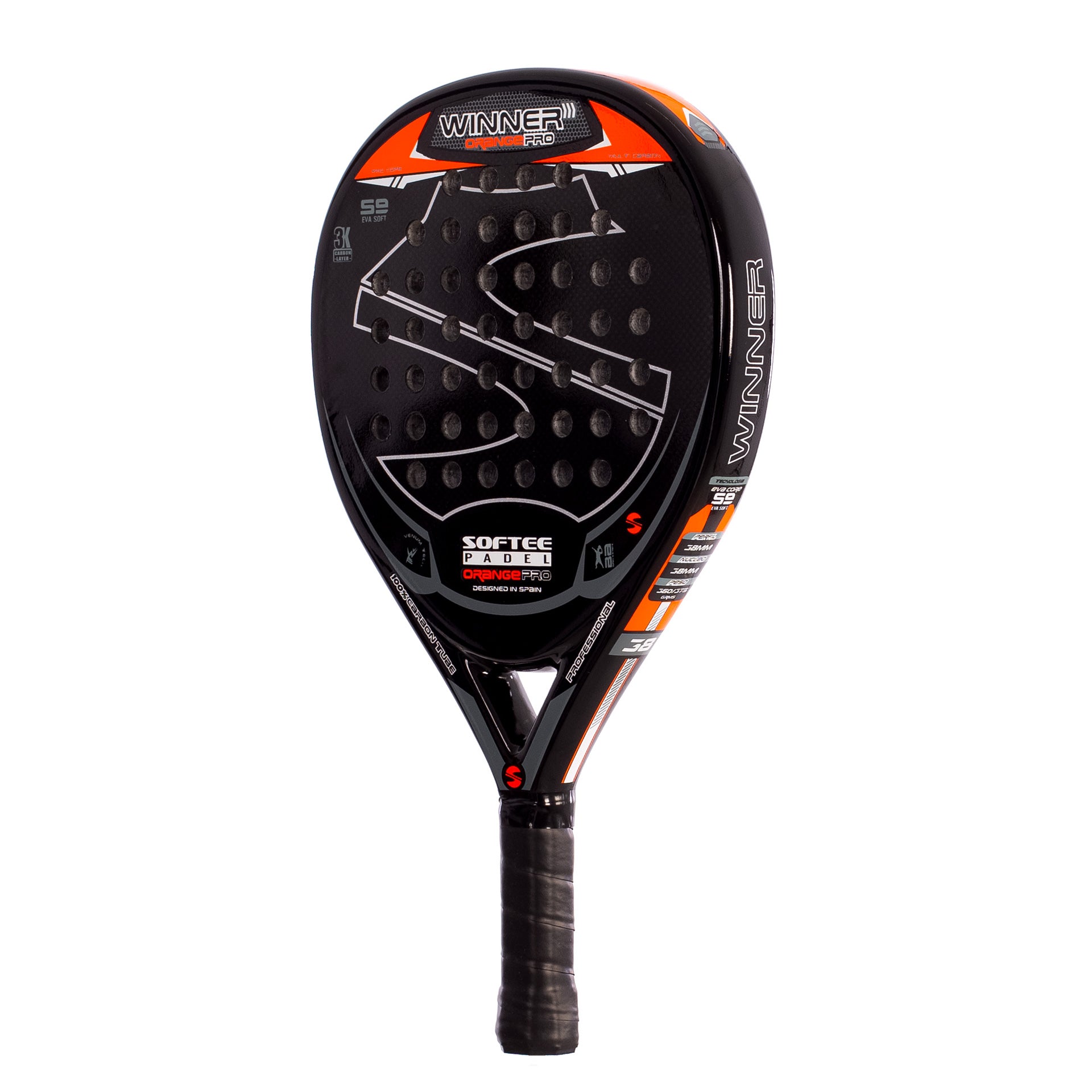 Pala Padel Softee Winner Pro Orange UNICA 8