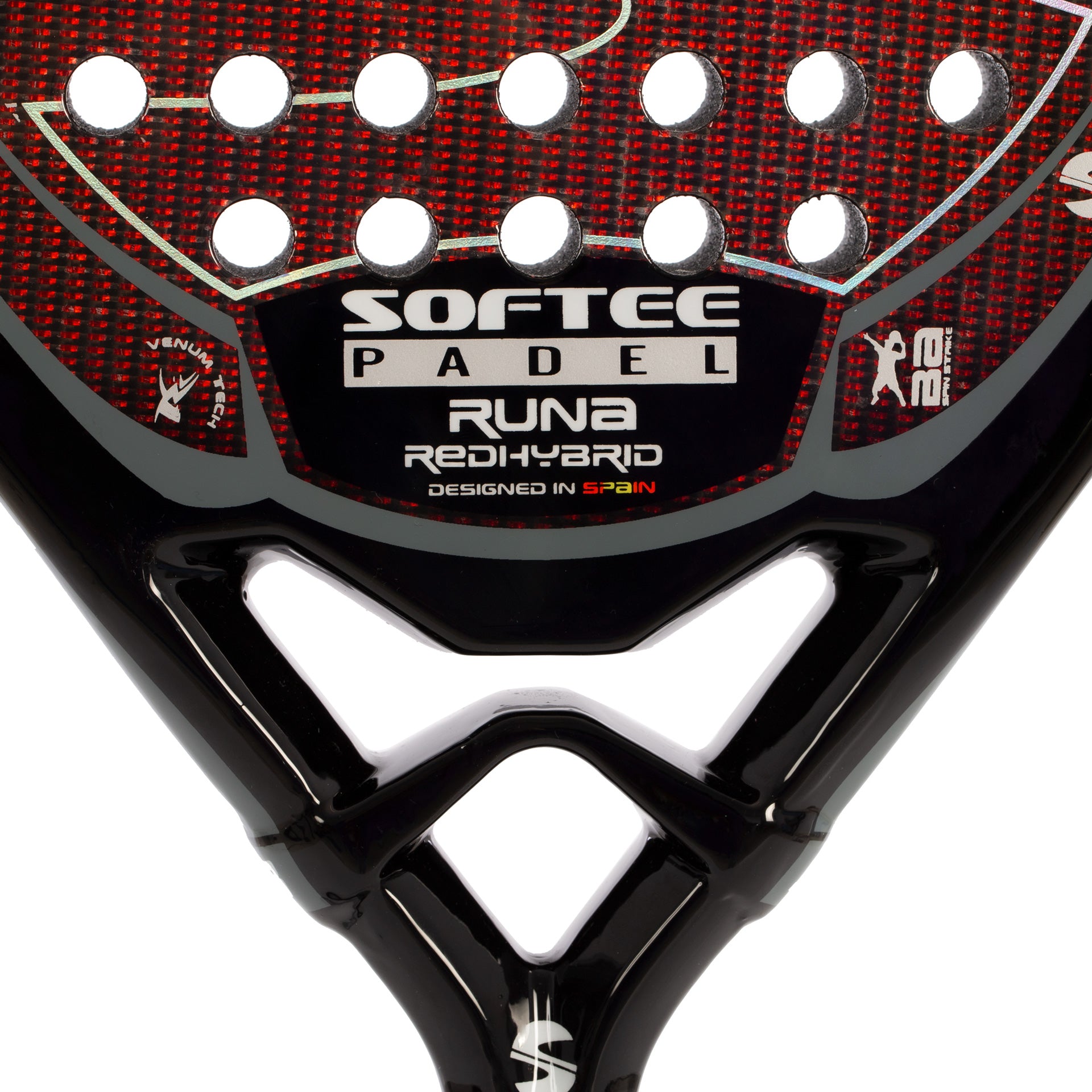 PALA PÁDEL SOFTEE RUNA RED HYBRID 6