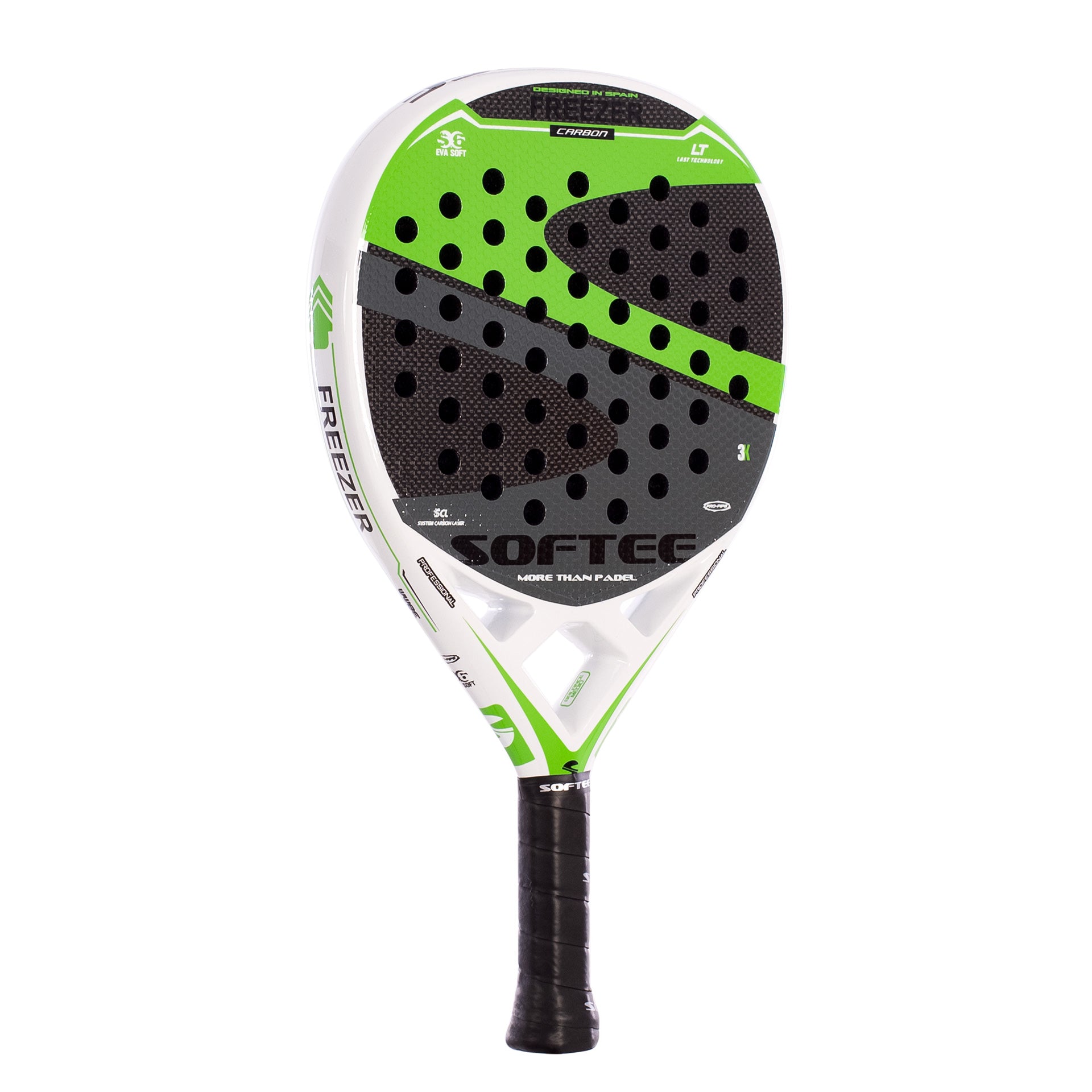 PALA PÁDEL SOFTEE FREEZER CARBON GREEN 4