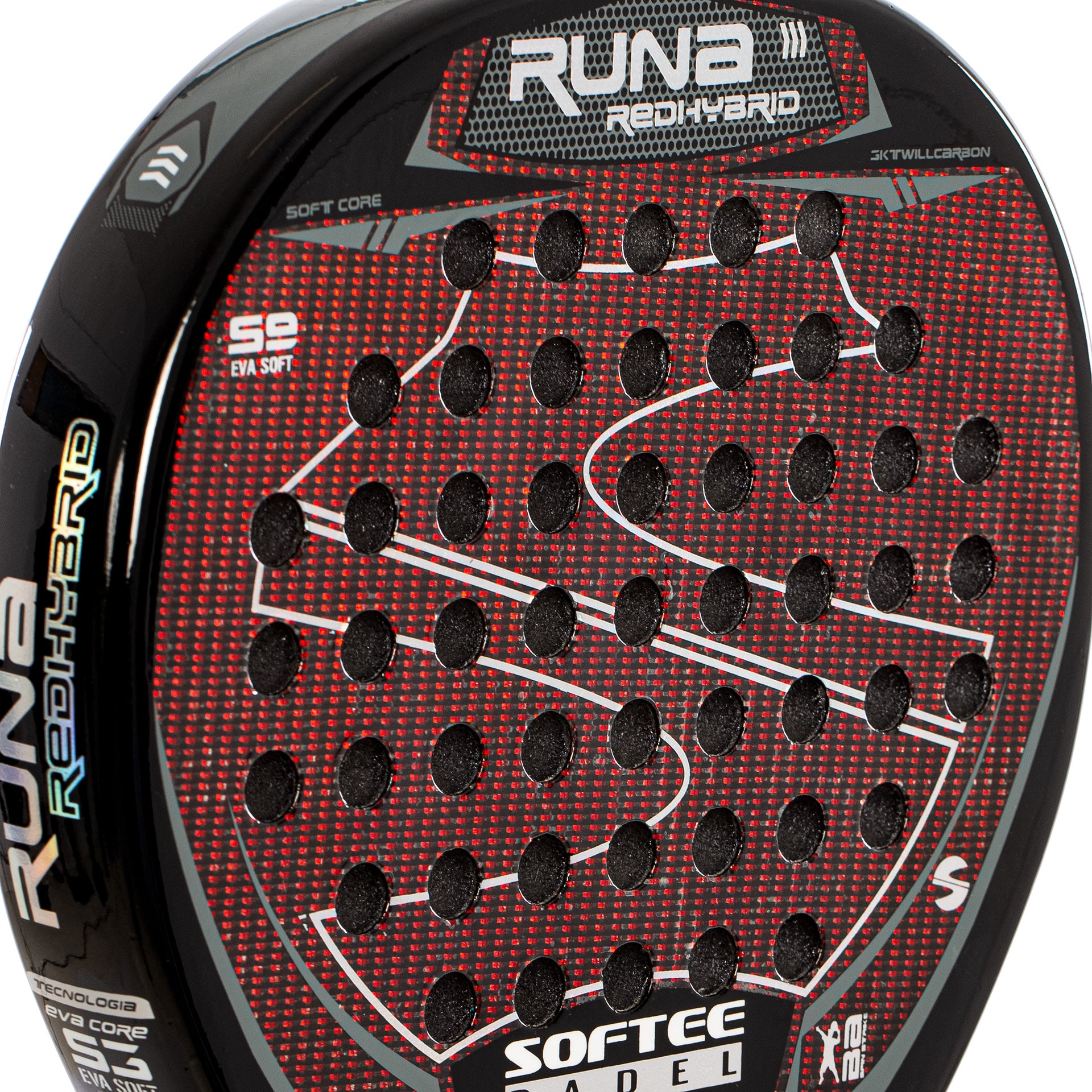 PALA PÁDEL SOFTEE RUNA RED HYBRID 5