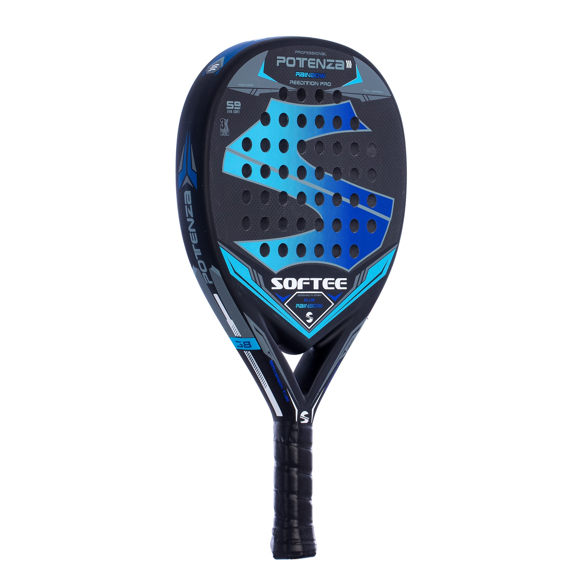 PALA PÁDEL SOFTEE POTENZA RAINBOW BLUE 4