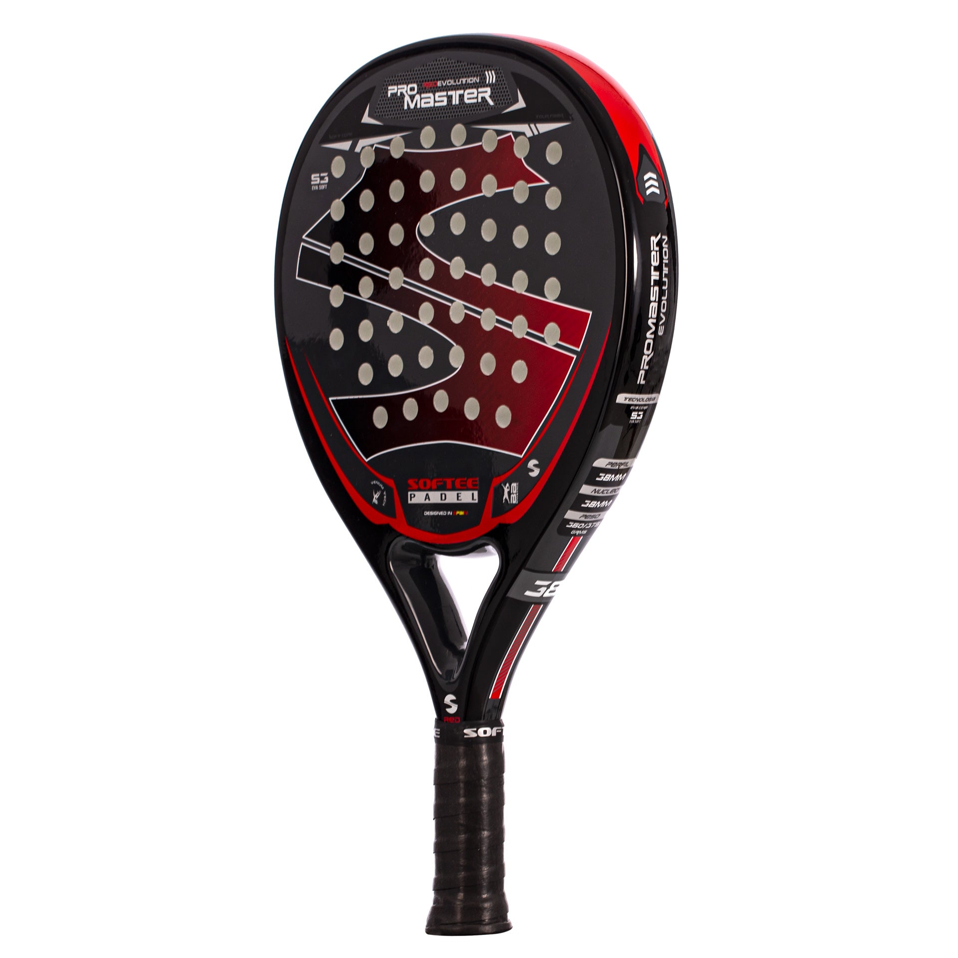 Pala Padel Softee Pro Master Evolution Red 3